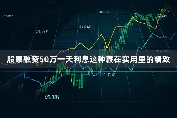 股票融资50万一天利息这种藏在实用里的精致